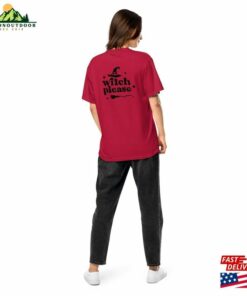 Witch Please Halloween Shirt Design On Back Unisex Garment Dyed Heavyweight T Classic T-Shirt