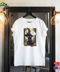 Witches Black Cat For Halloween 2023 Unisex Jersey Short Sleeve Tee T-Shirt Hoodie