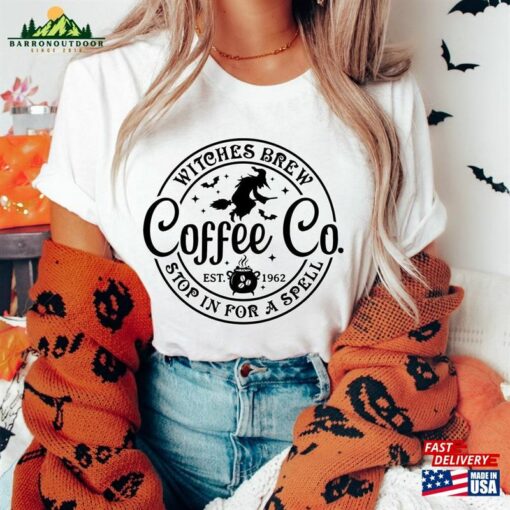 Witches Brew Coffee Co Sweatshirt Halloween Fall Unisex Hoodie