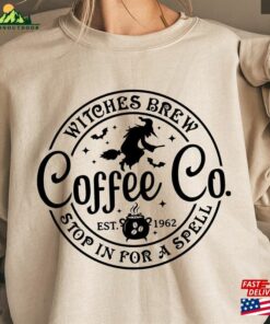 Witches Brew Coffee Co Sweatshirt Halloween Fall Unisex Hoodie