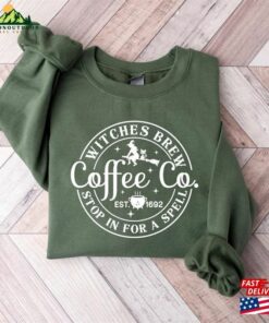 Witches Brew Sweatshirt Halloween Funny Coffee Co Crewneck T-Shirt Unisex 3 Witches Brew Sweatshirt Halloween Funny Coffee Co Crewneck T Shirt Unisex 4