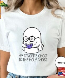 Women’s Fall Christian T-Shirt Halloween Funny Holy Ghost Shirt Classic Hoodie