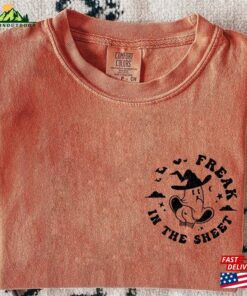 Women’s Halloween Freak In The Sheet Round Shirt Ghost Sweatshirt Hoodie Unisex