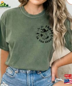 Womens Halloween Freak In The Sheet Round Shirt Ghost Sweatshirt Hoodie Unisex 4