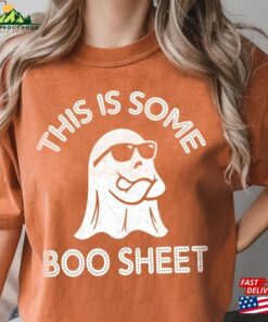 Women’s Halloween This Is Some Boo Sheet Round Shirt Ghost Sweatshirt Classic Women’s Halloween This Is Some Boo Sheet Round Shirt Ghost Sweatshirt Classic