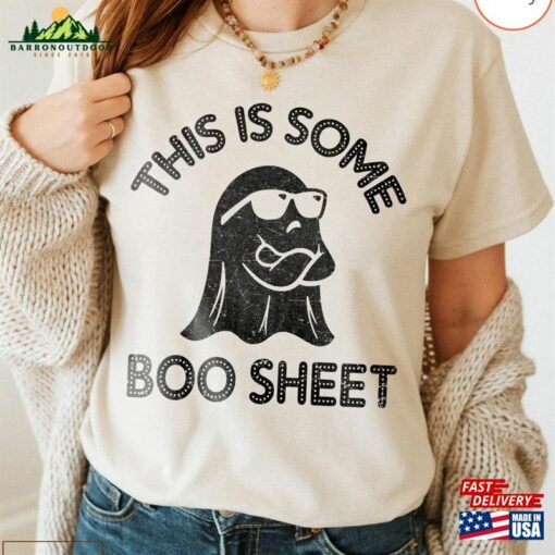 Women’s Halloween This Is Some Boo Sheet Round Shirt Ghost Sweatshirt Classic