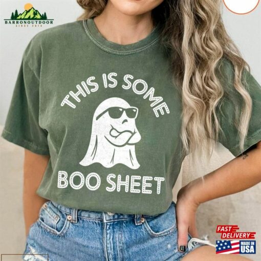 Women’s Halloween This Is Some Boo Sheet Round Shirt Ghost Sweatshirt Classic