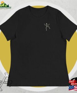 Women’s Relaxed Dancing Skelton T-Shirt Hoodie Sweatshirt