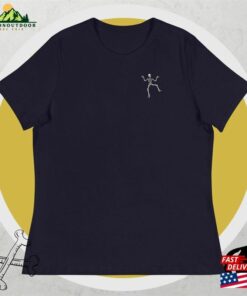 Women’s Relaxed Dancing Skelton T-Shirt Hoodie Sweatshirt