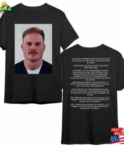Zach Bryan Mugshot 2 Sided Printed T-Shirt Tour 2023 Gifts Sweatshirt