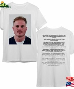 Zach Bryan Mugshot 2 Sided Printed T Shirt Tour 2023 Gifts Sweatshirt 3
