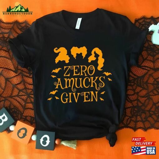 Zero Amucks Given Shirt Halloween Party Shirts Hocus Pocus Classic Hoodie