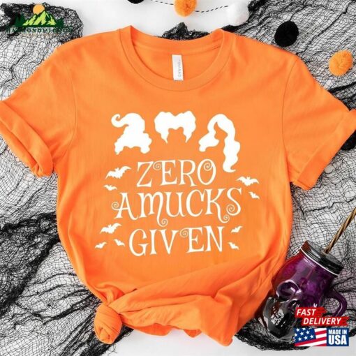 Zero Amucks Given Shirt Halloween Party Shirts Hocus Pocus Classic Hoodie