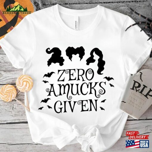 Zero Amucks Given Shirt Halloween Party Shirts Hocus Pocus Classic Hoodie