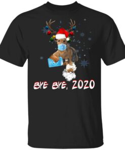 Airedale Terrier Dog Bye Bye 2020 Christmas New Year Shirt Sweatshirt Long Sleeve Hoodie Tank Mug