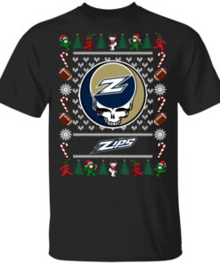 Akron Zips Grateful Dead Ugly Christmas Sweater Shirt Sweatshirt Long Sleeve Hoodie Tank Mug