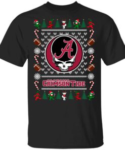 Alabama Crimson Tide Grateful Dead Ugly Christmas Sweater Shirt Sweatshirt Long Sleeve Hoodie Tank Mug