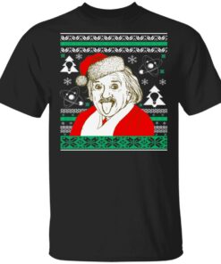 Albert Einstein Ugly Christmas Sweater Shirt Sweatshirt Long Sleeve Hoodie Tank Mug