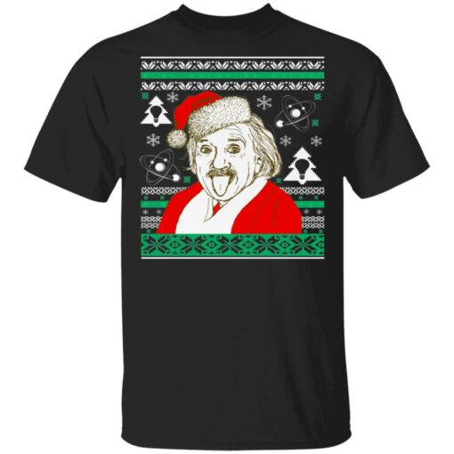 Albert Einstein Ugly Christmas Sweater Shirt Sweatshirt Long Sleeve Hoodie Tank Mug