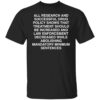 All research and successful drug policy show shirt Shirt Sweatshirt Long Sleeve Hoodie Tank Mug