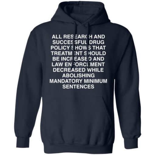 All research and successful drug policy show shirt Shirt Sweatshirt Long Sleeve Hoodie Tank Mug