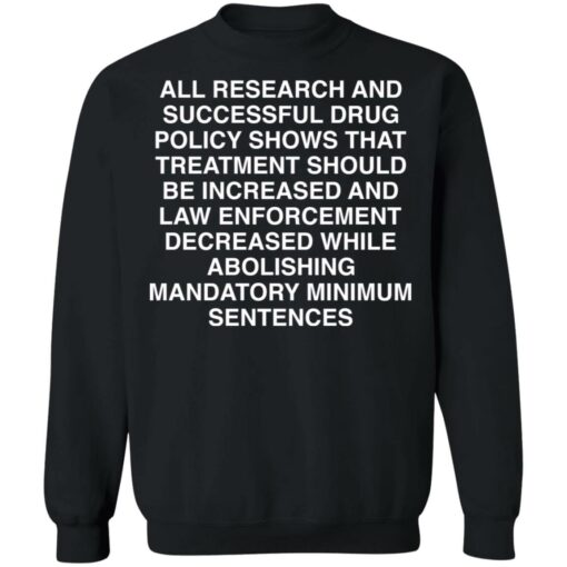 All research and successful drug policy show shirt Shirt Sweatshirt Long Sleeve Hoodie Tank Mug