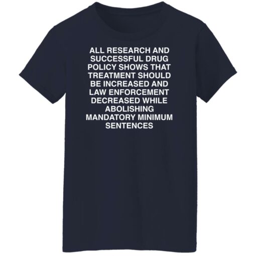 All research and successful drug policy show shirt Shirt Sweatshirt Long Sleeve Hoodie Tank Mug