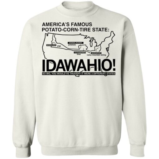 America’s famous potato corn tire state shirt Shirt Sweatshirt Long Sleeve Hoodie Tank Mug