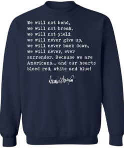 American and our hearts bleed red white and blue shirt Shirt Sweatshirt Long Sleeve Hoodie Tank Mug 4