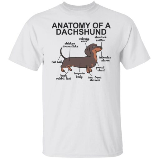 Anatomy of a dachshund shirt Shirt Sweatshirt Long Sleeve Hoodie Tank Mug