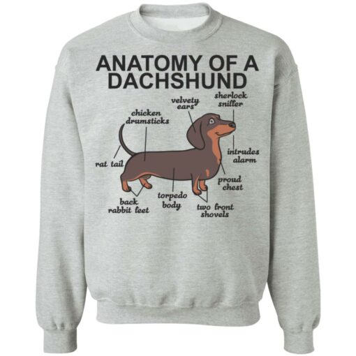 Anatomy of a dachshund shirt Shirt Sweatshirt Long Sleeve Hoodie Tank Mug