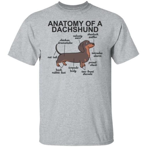 Anatomy of a dachshund shirt Shirt Sweatshirt Long Sleeve Hoodie Tank Mug