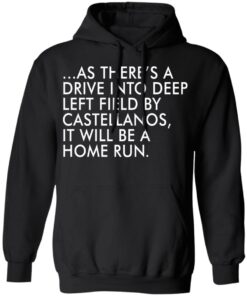 As there’s a drive into deep left field by castellanos shirt Shirt Sweatshirt Long Sleeve Hoodie Tank Mug