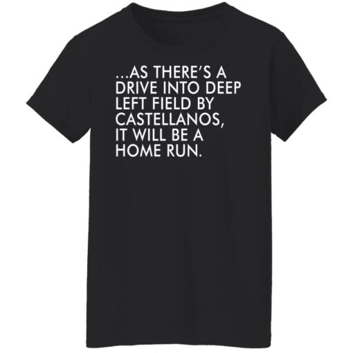 As there’s a drive into deep left field by castellanos shirt Shirt Sweatshirt Long Sleeve Hoodie Tank Mug