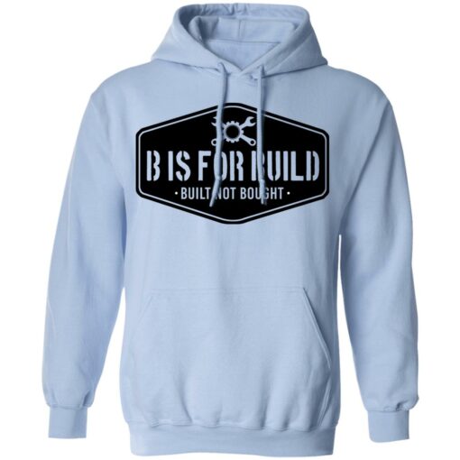 B Is For Build Built Not Bought T-Shirts, Hoodies, Long Sleeve Shirt Sweatshirt Long Sleeve Hoodie Tank Mug