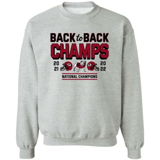 Back to back national champions shirt Shirt Sweatshirt Long Sleeve Hoodie Tank Mug