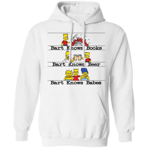 Bart knows books bart knows beer bart knows babes shirt Shirt Sweatshirt Long Sleeve Hoodie Tank Mug