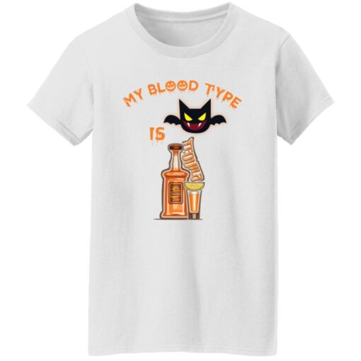 Bat my blood type is tequila shirt Shirt Sweatshirt Long Sleeve Hoodie Tank Mug