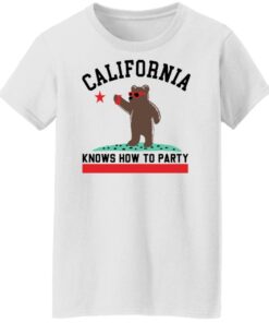 Bear california knows how to party shirt Shirt Sweatshirt Long Sleeve Hoodie Tank Mug 6