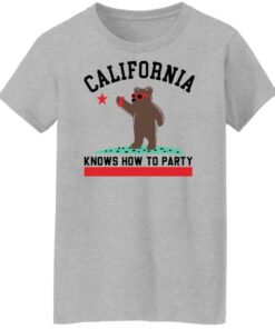 Bear california knows how to party shirt Shirt Sweatshirt Long Sleeve Hoodie Tank Mug 7