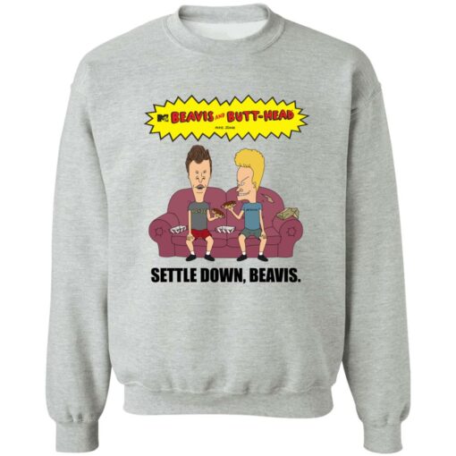 Beavis and butthead settle down beavis shirt Shirt Sweatshirt Long Sleeve Hoodie Tank Mug