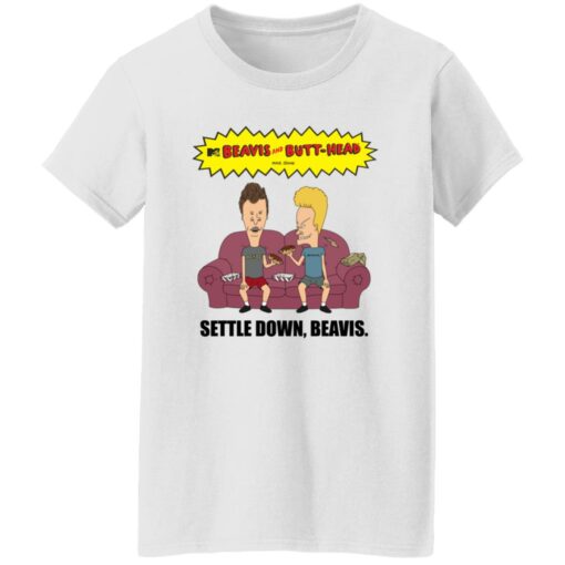 Beavis and butthead settle down beavis shirt Shirt Sweatshirt Long Sleeve Hoodie Tank Mug