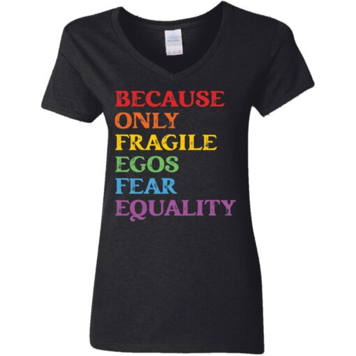 Because only fragile egos fear equality shirt Shirt Sweatshirt Long Sleeve Hoodie Tank Mug