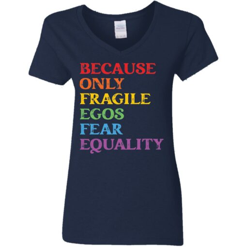 Because only fragile egos fear equality shirt Shirt Sweatshirt Long Sleeve Hoodie Tank Mug