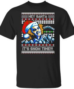 Beetlejuice Hey Santa It’s Snow Time Christmas Sweater Shirt Sweatshirt Long Sleeve Hoodie Tank Mug