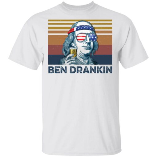 Ben Drankin vintage shirt Shirt Sweatshirt Long Sleeve Hoodie Tank Mug