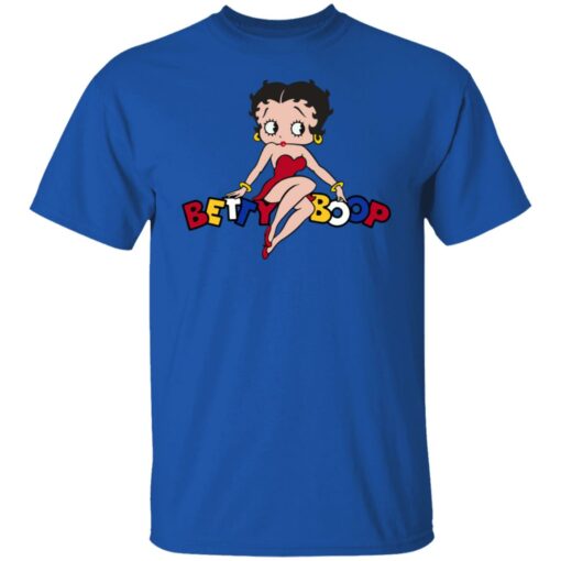 Betty Boop Betty sitting on shirt Shirt Sweatshirt Long Sleeve Hoodie Tank Mug