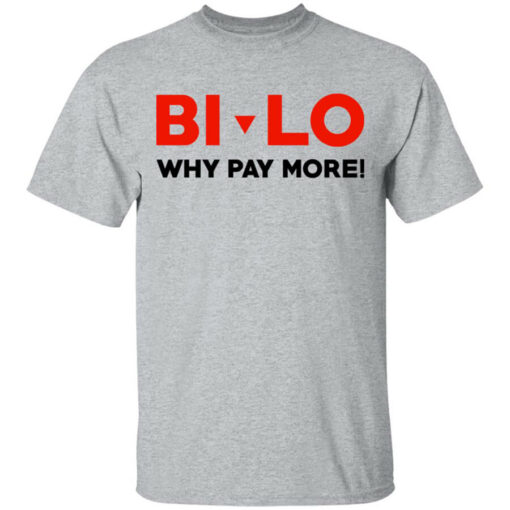 Bi-lo Why Pay More T-Shirts, Hoodies, Long Sleeve Shirt Sweatshirt Long Sleeve Hoodie Tank Mug