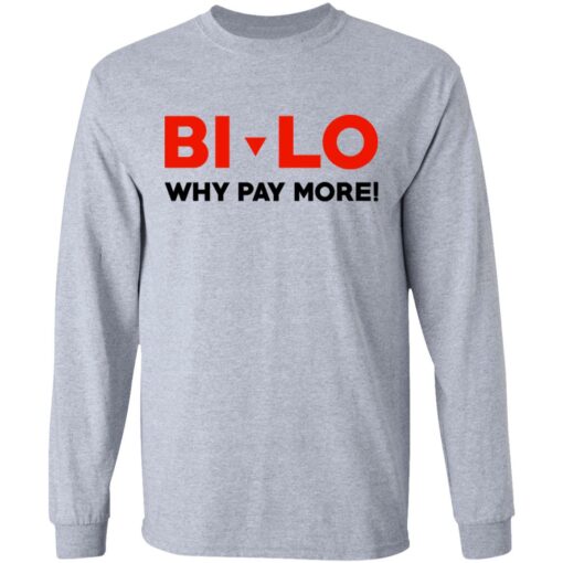 Bi-lo Why Pay More T-Shirts, Hoodies, Long Sleeve Shirt Sweatshirt Long Sleeve Hoodie Tank Mug