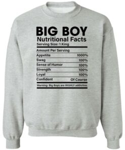 Big boy nutritional facts shirt Shirt Sweatshirt Long Sleeve Hoodie Tank Mug 2 Big boy nutritional facts shirt Shirt Sweatshirt Long Sleeve Hoodie Tank Mug 3